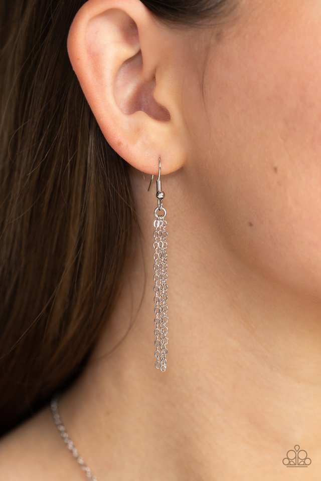 Leave Your Initials - Silver - X - Paparazzi Necklace Image