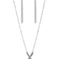 Leave Your Initials - Silver - X - Paparazzi Necklace Image
