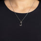 Leave Your Initials - Silver - J - Paparazzi Necklace Image