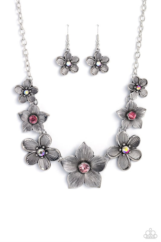 Free FLORAL - Pink - Paparazzi Necklace Image