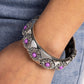 Taking FLORAL - Purple - Paparazzi Bracelet Image