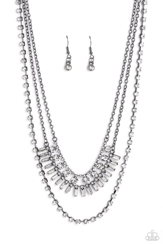 Dripping in Stardust - Black - Paparazzi Necklace Image