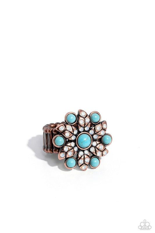 Flower of Life - Copper - Paparazzi Ring Image