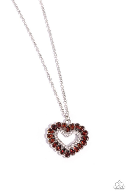 FLIRT No More - Brown - Paparazzi Necklace Image