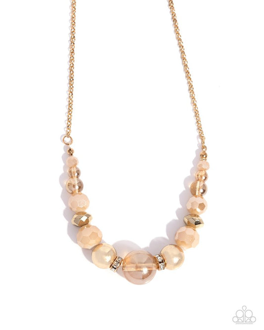 Disco Date - Gold - Paparazzi Necklace Image