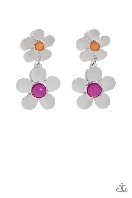Fashionable Florals - Pink - Paparazzi Earring Image