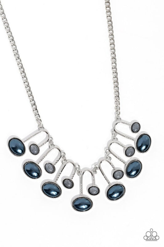 Abstract Adornment - Blue - Paparazzi Necklace Image