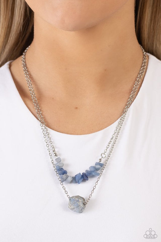 Chiseled Caliber - Blue - Paparazzi Necklace Image