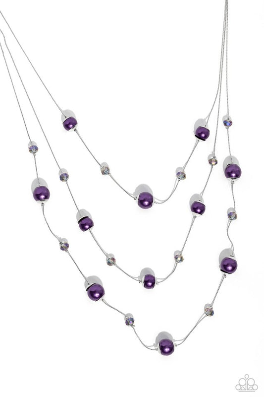 Glistening Gamut - Purple - Paparazzi Necklace Image