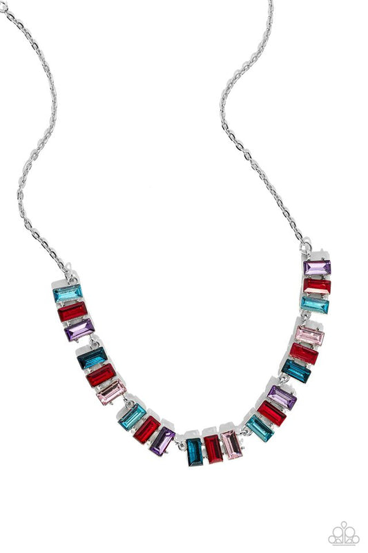 Elite Emeralds - Red - Paparazzi Necklace Image