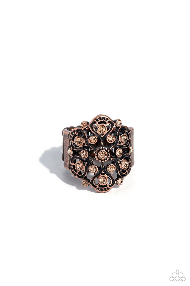 Intricate Influence - Copper - Paparazzi Ring Image