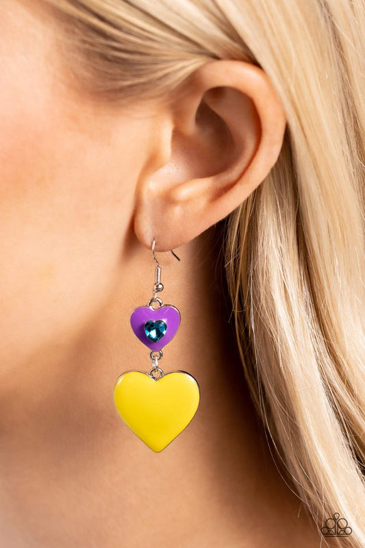 Flirting with Fashion - Purple - Paparazzi Earring Image