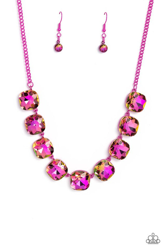 Combustible Command - Pink - Paparazzi Necklace Image
