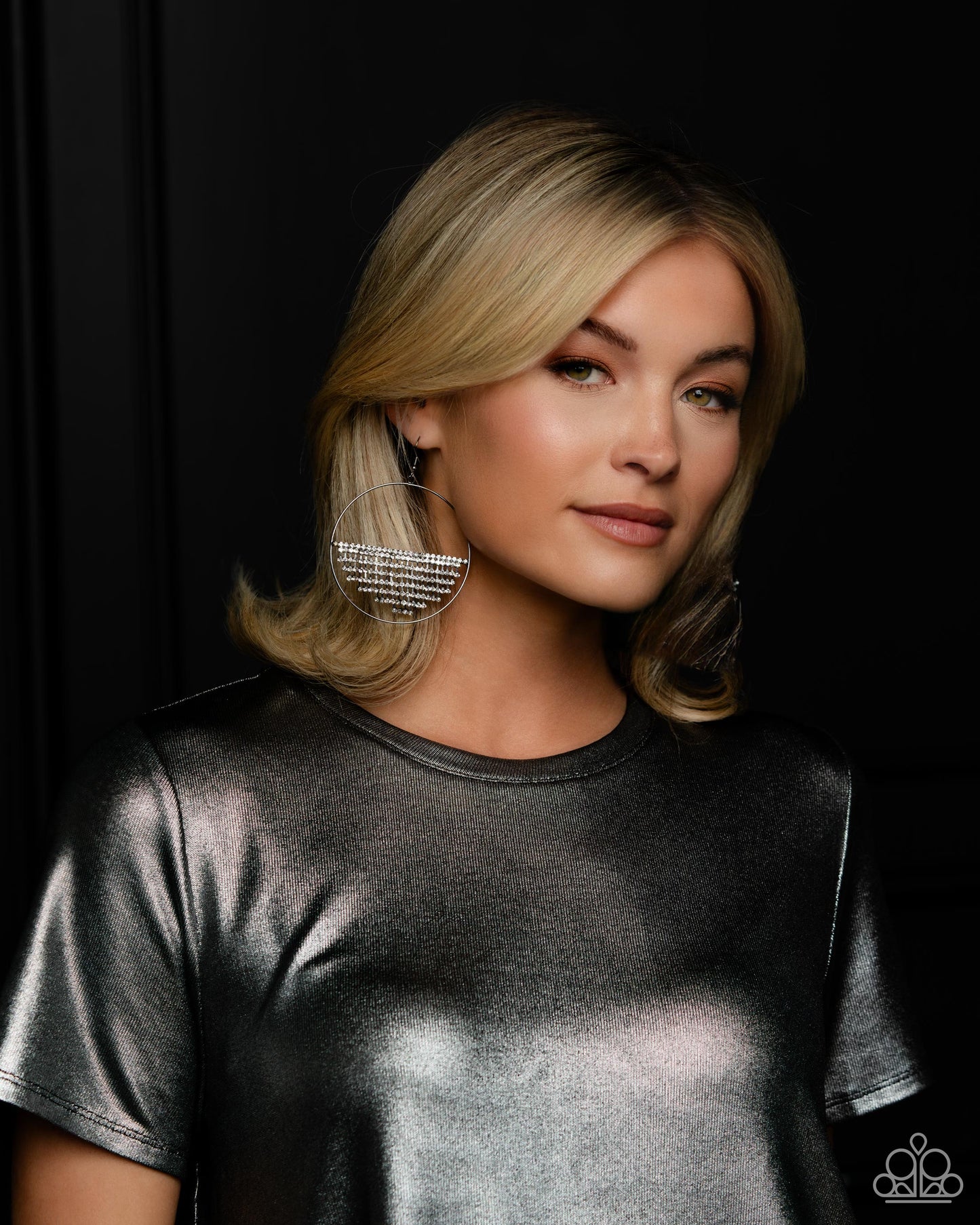 Pendiente Paparazzi ~ Flecos feroces - Negro