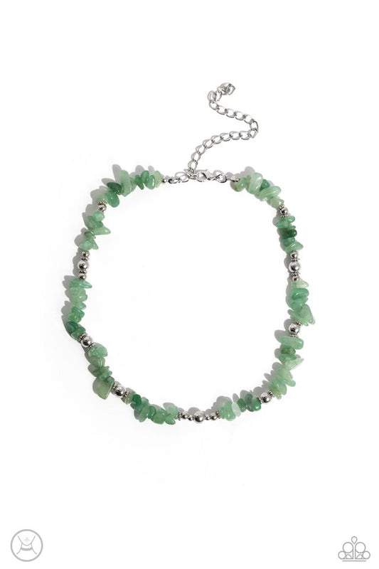 Carved Confidence - Green - Paparazzi Necklace Image