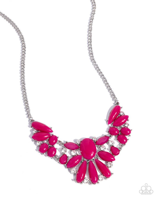 Dazzling Diadem - Pink - Paparazzi Necklace Image