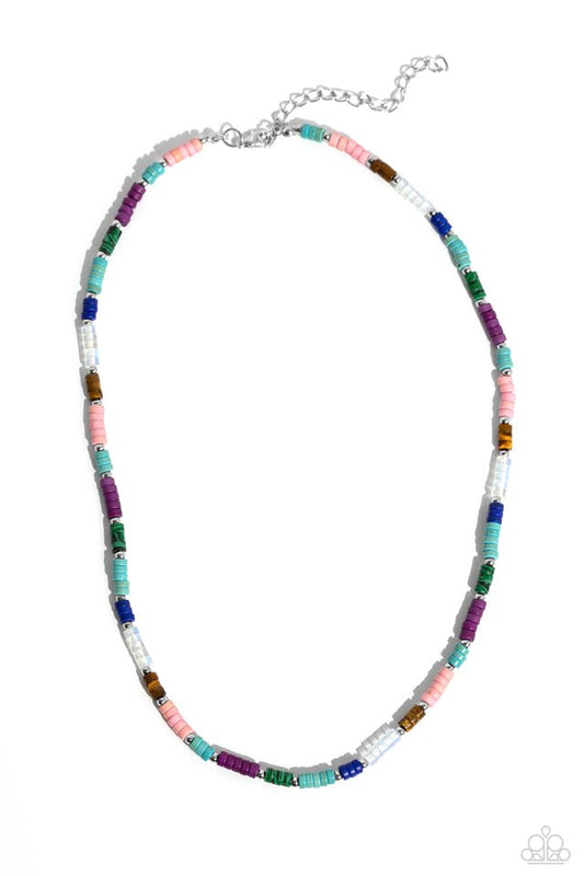 Oasis Outline - Multi - Paparazzi Necklace Image