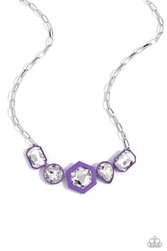 Evolving Elegance - Purple - Paparazzi Necklace Image