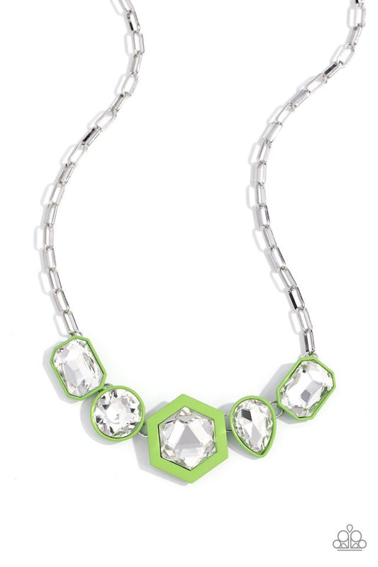 Evolving Elegance - Green - Paparazzi Necklace Image