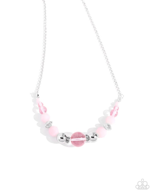 Disco Date - Pink - Paparazzi Necklace Image