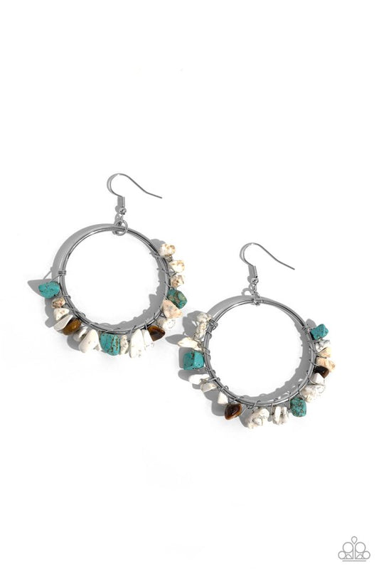 Handcrafted Habitat - White - Paparazzi Earring Image