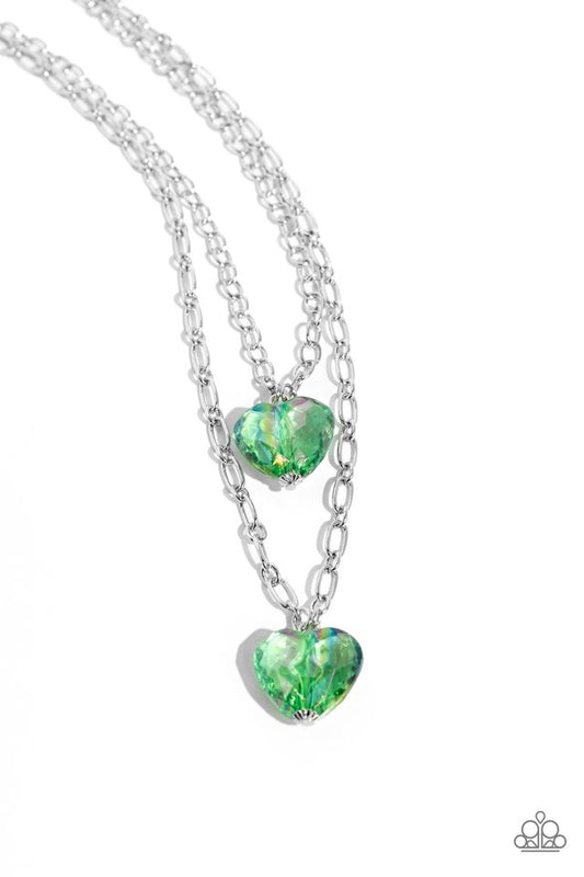 Layered Love - Green - Paparazzi Necklace Image