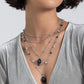 SASS with Flying Colors - Blue - Paparazzi Necklace Image