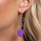 BOW Away Zone - Purple - Paparazzi Earring Image