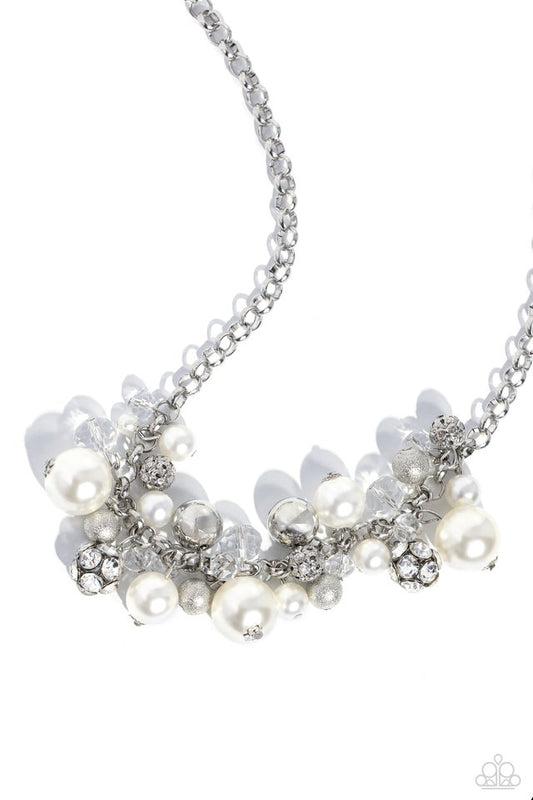Corporate Catwalk - White - Paparazzi Necklace Image