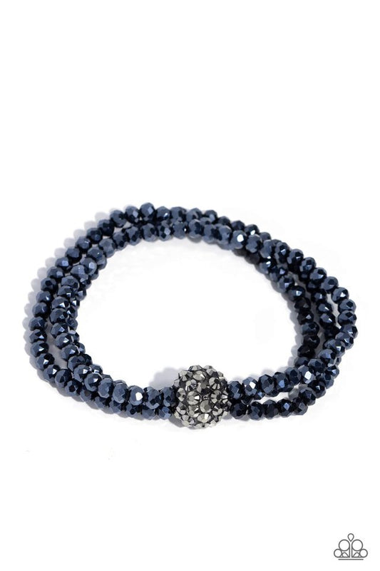 Twisted Theme - Blue - Paparazzi Bracelet Image
