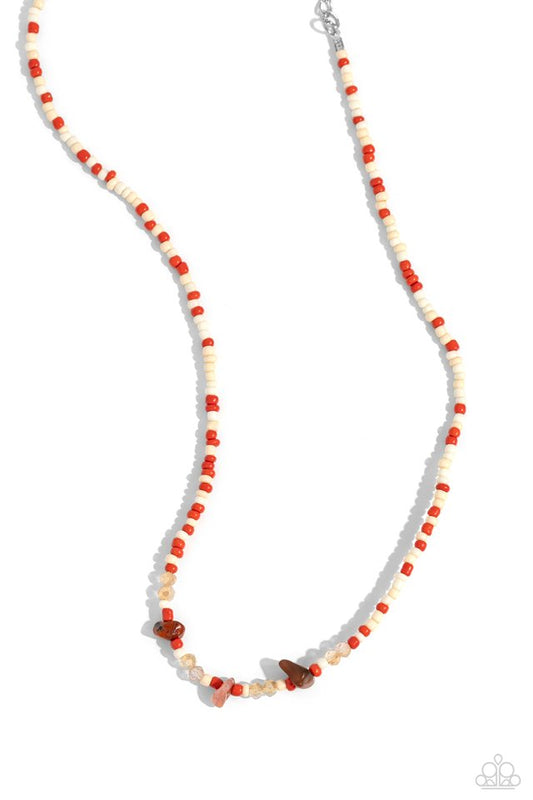 Naturally Notorious - Orange - Paparazzi Necklace Image