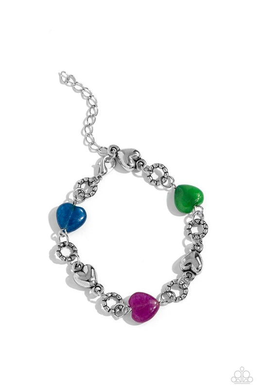I Can Feel Your Heartbeat - Multi - Paparazzi Bracelet Image