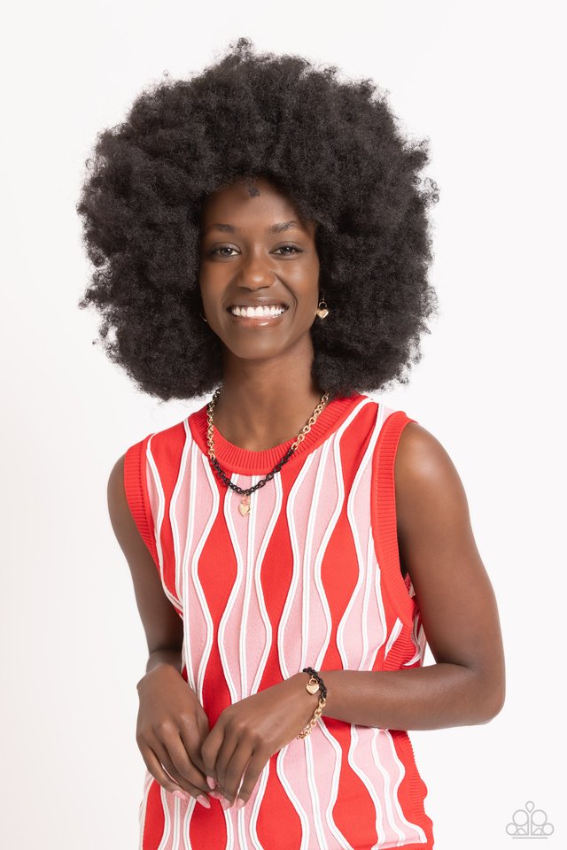 Locked Down - Black - Paparazzi Necklace Image