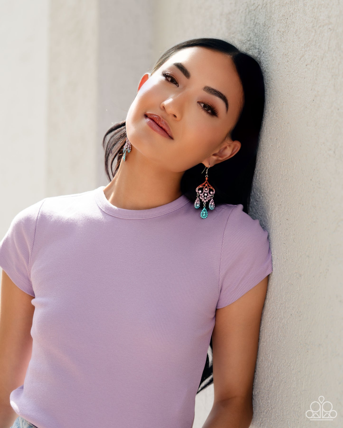 Paparazzi Earring ~ Chandelier Command - Multi