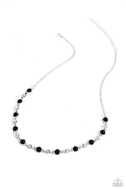 Pronged Passion - Black - Paparazzi Necklace Image