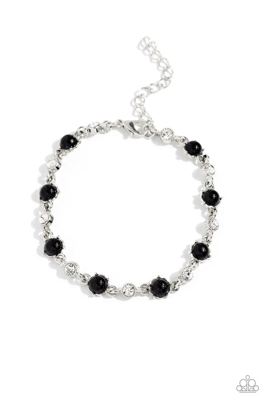 Particularly Pronged - Black - Paparazzi Bracelet Image