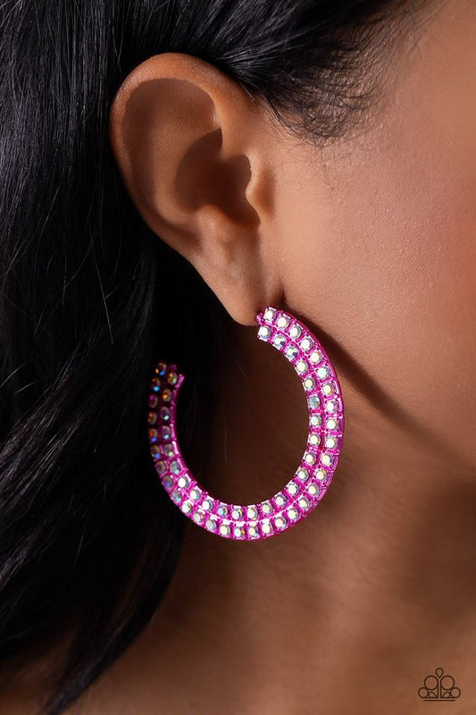Flawless Fashion - Pink - Paparazzi Earring Image