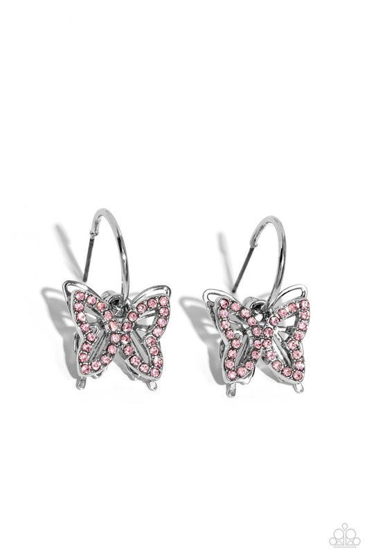Lyrical Layers - Pink - Paparazzi Earring Image
