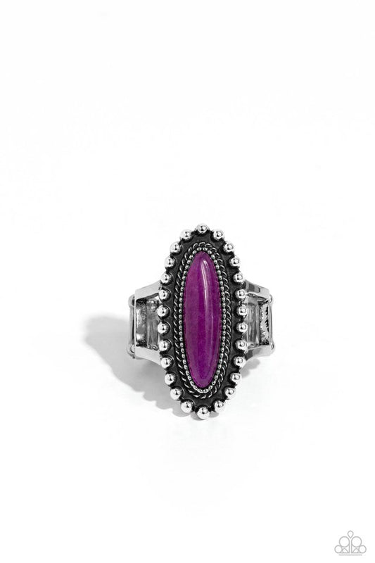 Oblong Occasion - Purple - Paparazzi Ring Image