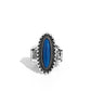 Oblong Occasion - Blue - Paparazzi Ring Image
