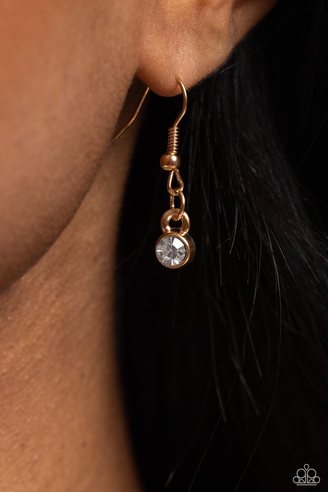 FLARE to be Different - Gold - Paparazzi Necklace Image