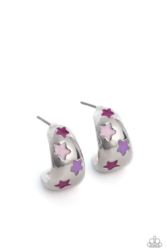 SCOUTING Stars - Pink - Paparazzi Earring Image