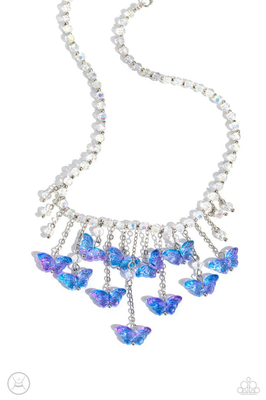 Majestic Metamorphosis - Blue - Paparazzi Necklace Image