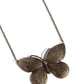 DRAWN to the Wind - Brass - Paparazzi Necklace Image