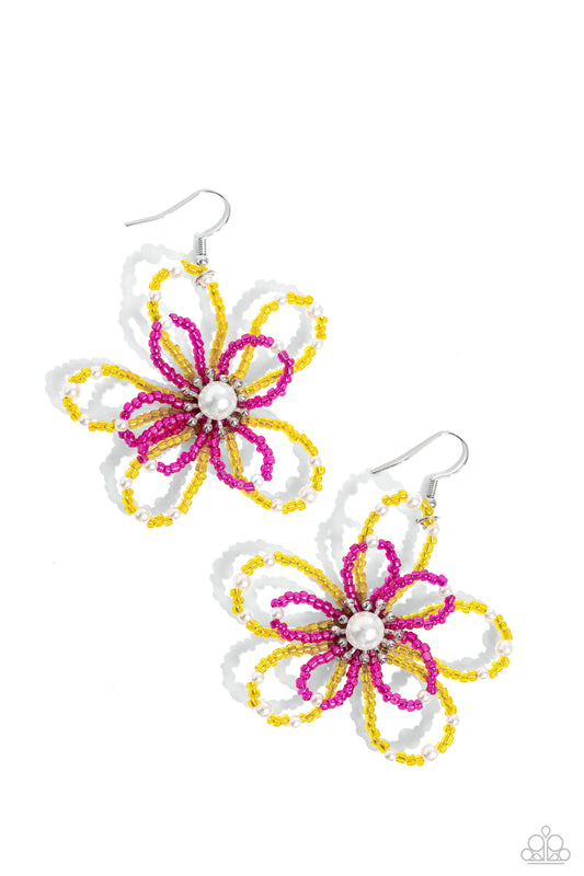 Paparazzi Earring ~ PEARL Crush - Yellow