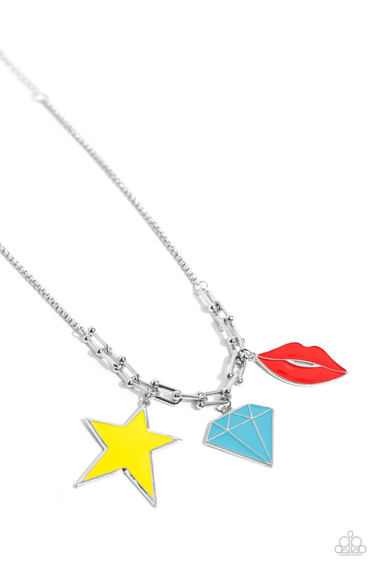 Paparazzi Necklace ~ Scouting Shapes - Multi