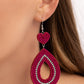 Now SEED Here - Pink - Paparazzi Earring Image