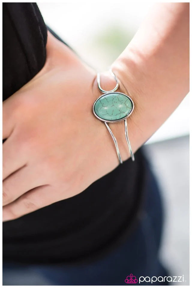 Pulsera Paparazzi ~ Desierto pintado - Azul