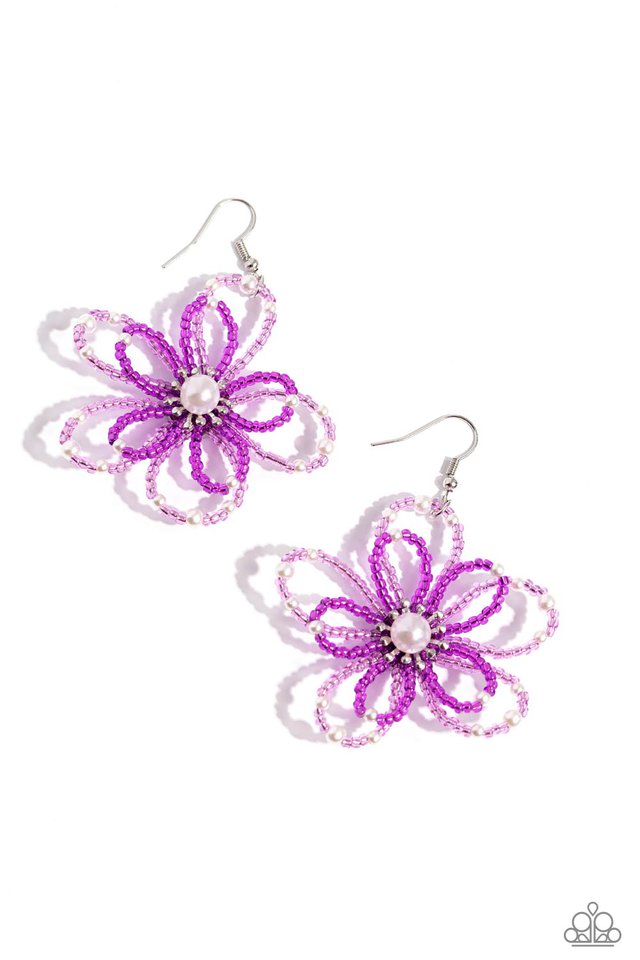 PEARL Crush - Purple - Paparazzi Earring Image