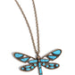 Paparazzi Necklace ~ FLYING Low - Brass